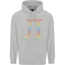 Rainbow Pie Day Maths Mathematics LGBT Mens 80% Cotton Hoodie Sports Grey