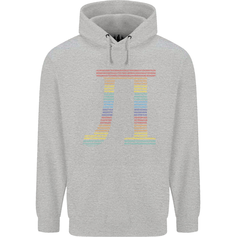Rainbow Pie Day Maths Mathematics LGBT Mens 80% Cotton Hoodie Sports Grey