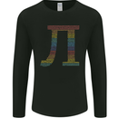 Rainbow Pie Day Maths Mathematics LGBT Mens Long Sleeve T-Shirt Black