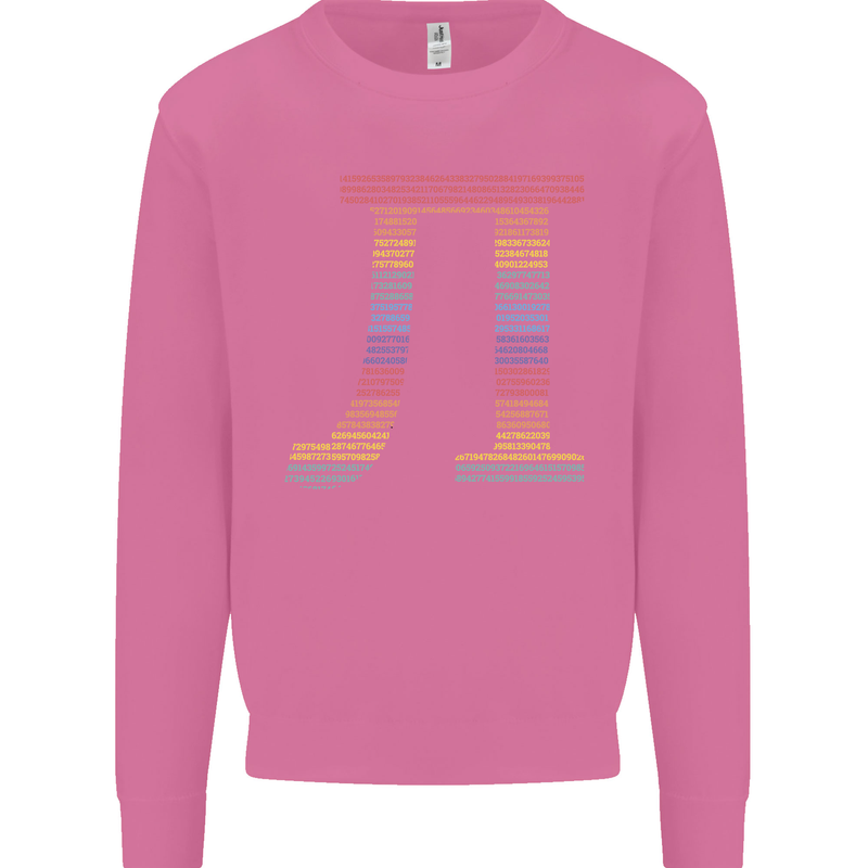 Rainbow Pie Day Maths Mathematics LGBT Mens Sweatshirt Jumper Azalea