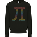 Rainbow Pie Day Maths Mathematics LGBT Mens Sweatshirt Jumper Black