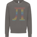 Rainbow Pie Day Maths Mathematics LGBT Mens Sweatshirt Jumper Charcoal