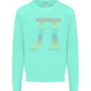 Rainbow Pie Day Maths Mathematics LGBT Mens Sweatshirt Jumper Peppermint