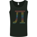 Rainbow Pie Day Maths Mathematics LGBT Mens Vest Tank Top Black