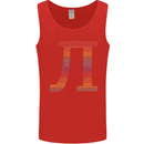 Rainbow Pie Day Maths Mathematics LGBT Mens Vest Tank Top Red