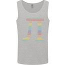 Rainbow Pie Day Maths Mathematics LGBT Mens Vest Tank Top Sports Grey