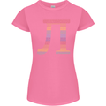 Rainbow Pie Day Maths Mathematics LGBT Womens Petite Cut T-Shirt Azalea