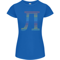 Rainbow Pie Day Maths Mathematics LGBT Womens Petite Cut T-Shirt Royal Blue