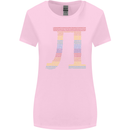 Rainbow Pie Day Maths Mathematics LGBT Womens Wider Cut T-Shirt Light Pink