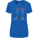 Rainbow Pie Day Maths Mathematics LGBT Womens Wider Cut T-Shirt Royal Blue