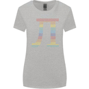 Rainbow Pie Day Maths Mathematics LGBT Womens Wider Cut T-Shirt Sports Grey
