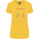 Rainbow Pie Day Maths Mathematics LGBT Womens Wider Cut T-Shirt Yellow