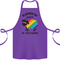 Rainbow Sheep Funny Gay Pride Day LGBT Cotton Apron 100% Organic Purple