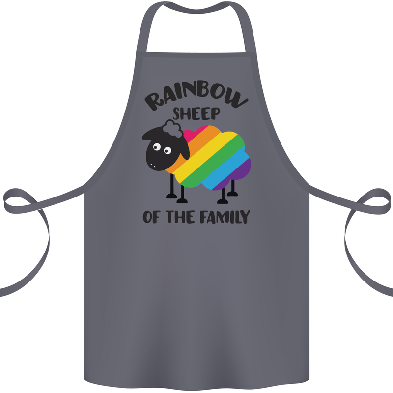 Rainbow Sheep Funny Gay Pride Day LGBT Cotton Apron 100% Organic Steel