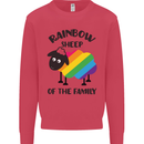 Rainbow Sheep Funny Gay Pride Day LGBT Kids Sweatshirt Jumper Heliconia