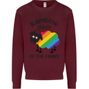 Rainbow Sheep Funny Gay Pride Day LGBT Kids Sweatshirt Jumper Maroon