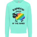 Rainbow Sheep Funny Gay Pride Day LGBT Kids Sweatshirt Jumper Peppermint
