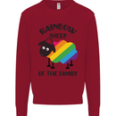 Rainbow Sheep Funny Gay Pride Day LGBT Kids Sweatshirt Jumper Red