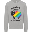 Rainbow Sheep Funny Gay Pride Day LGBT Kids Sweatshirt Jumper Sports Grey