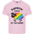 Rainbow Sheep Funny Gay Pride Day LGBT Kids T-Shirt Childrens Light Pink