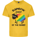 Rainbow Sheep Funny Gay Pride Day LGBT Kids T-Shirt Childrens Yellow