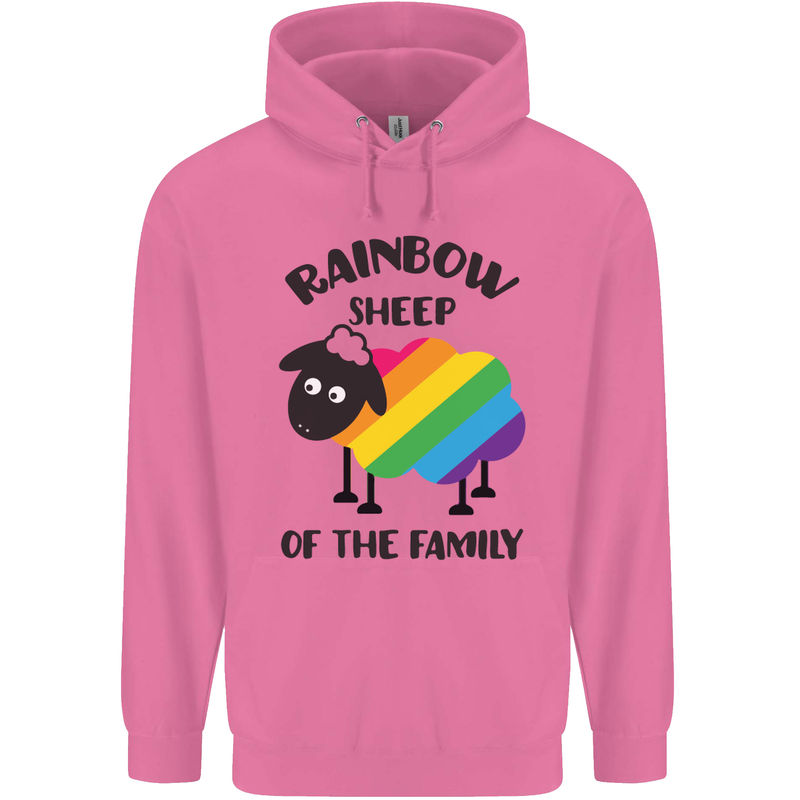 Rainbow Sheep Funny Gay Pride Day LGBT Mens 80% Cotton Hoodie Azelea