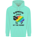 Rainbow Sheep Funny Gay Pride Day LGBT Mens 80% Cotton Hoodie Peppermint