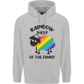 Rainbow Sheep Funny Gay Pride Day LGBT Mens 80% Cotton Hoodie Sports Grey