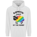 Rainbow Sheep Funny Gay Pride Day LGBT Mens 80% Cotton Hoodie White