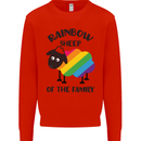 Rainbow Sheep Funny Gay Pride Day LGBT Mens Sweatshirt Jumper Bright Red