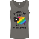 Rainbow Sheep Funny Gay Pride Day LGBT Mens Vest Tank Top Charcoal