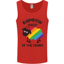 Rainbow Sheep Funny Gay Pride Day LGBT Mens Vest Tank Top Red