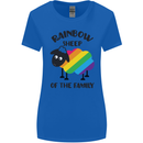 Rainbow Sheep Funny Gay Pride Day LGBT Womens Wider Cut T-Shirt Royal Blue