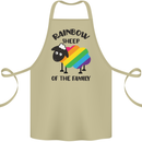 Rainbow Sheep Funny LGBT Gay Pride Day Cotton Apron 100% Organic Khaki