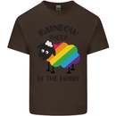 Rainbow Sheep Funny LGBT Gay Pride Day Kids T-Shirt Childrens Chocolate