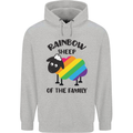 Rainbow Sheep Funny LGBT Gay Pride Day Mens 80% Cotton Hoodie Sports Grey