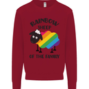 Rainbow Sheep Funny LGBT Gay Pride Day Mens Sweatshirt Jumper Red