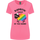Rainbow Sheep Funny LGBT Gay Pride Day Womens Wider Cut T-Shirt Azalea