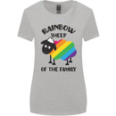 Rainbow Sheep Funny LGBT Gay Pride Day Womens Wider Cut T-Shirt Sports Grey