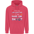 Raise Aim Shoot Funny Archery Archer Childrens Kids Hoodie Heliconia