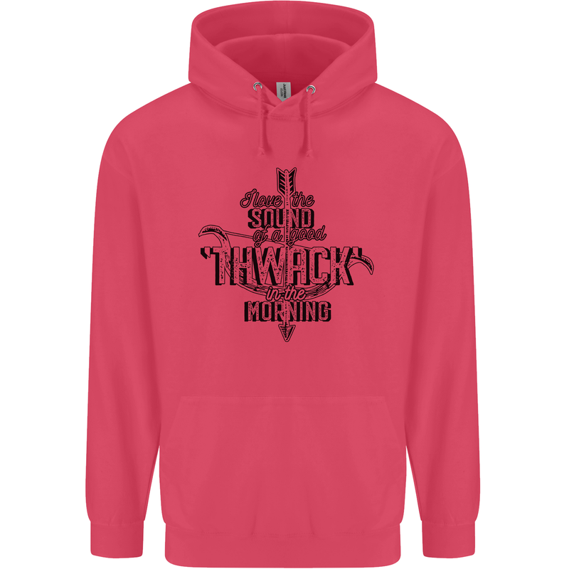 Raise Aim Shoot Funny Archery Archer Childrens Kids Hoodie Heliconia