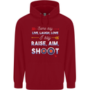 Raise Aim Shoot Funny Archery Archer Childrens Kids Hoodie Red