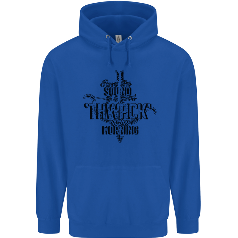 Raise Aim Shoot Funny Archery Archer Childrens Kids Hoodie Royal Blue