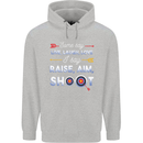 Raise Aim Shoot Funny Archery Archer Childrens Kids Hoodie Sports Grey