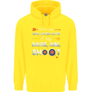Raise Aim Shoot Funny Archery Archer Childrens Kids Hoodie Yellow