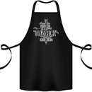 Raise Aim Shoot Funny Archery Archer Cotton Apron 100% Organic Black