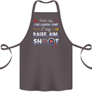 Raise Aim Shoot Funny Archery Archer Cotton Apron 100% Organic Dark Grey