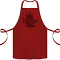 Raise Aim Shoot Funny Archery Archer Cotton Apron 100% Organic Maroon