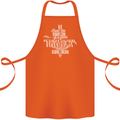 Raise Aim Shoot Funny Archery Archer Cotton Apron 100% Organic Orange