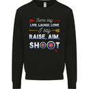 Raise Aim Shoot Funny Archery Archer Kids Sweatshirt Jumper Black